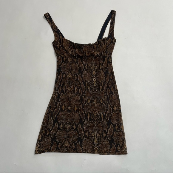 Urban Outfitters Dresses & Skirts - URBAN OUTFITTERS lined chiffon snake print mini dress